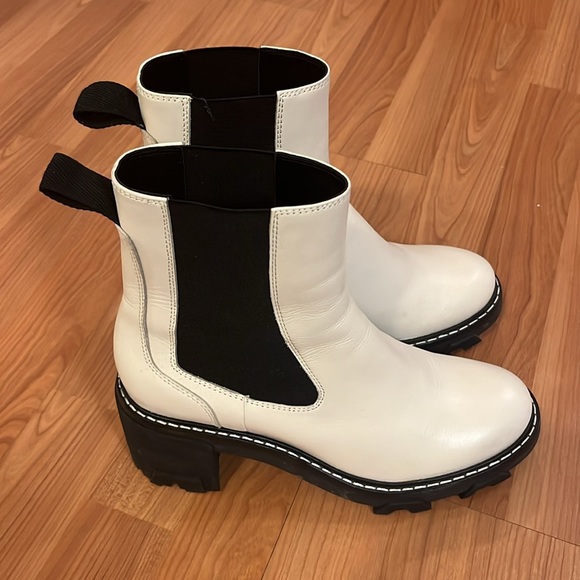 New rag & bone shiloh mid chelsea antique white. Size 10. Comes with box. - Picture 3 of 13